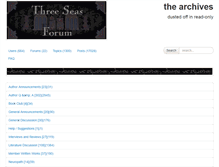 Tablet Screenshot of forum.three-seas.com